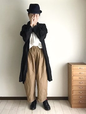 「ローブワンピース」｜toccoさん（レディース・160cm）の秋コーディネート