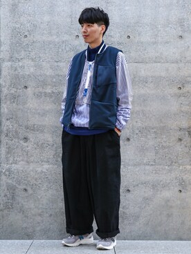 「wisdom（ウィズダム）のアイテム（トップス）」を使った、Jin_wさん（メンズ・170cm）の冬コーディネート