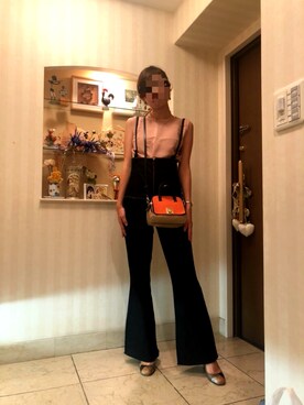 「足長効果」｜「アイテム（アクセサリー）」を使った、pichanさん（レディース・162cm）の夏コーディネート