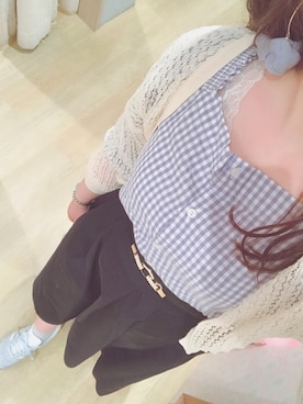 「アイテム（イヤリング）」を使った、ゆいのんさん（レディース・152cm・20代）の春コーディネート
