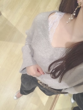 「アイテム（イヤリング）」を使った、ゆいのんさん（レディース・152cm・20代）の秋コーディネート