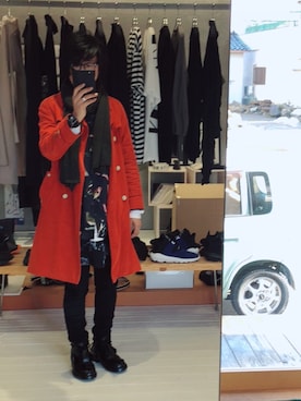 「UNDERCOVER（アンダーカバー）のアイテム（その他）」を使った、yst(不定期)さん（メンズ・172cm）の冬コーディネート