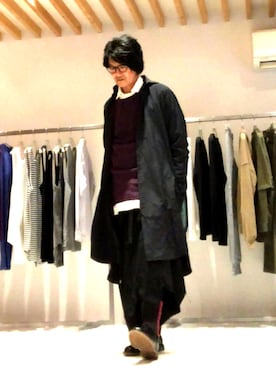 「しまむら（シマムラ）のアイテム（ソックス/靴下）」を使った、yst(不定期)さん（メンズ・172cm）の冬コーディネート