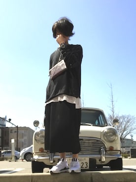 「SISE（シセ）のアイテム（パンツ）」を使った、yst(不定期)さん（メンズ・172cm）の春コーディネート