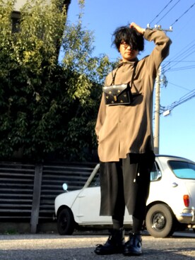 「KIDS LOVE GAITE」｜「アイテム（トップス）」を使った、yst(不定期)さん（メンズ・172cm）の春コーディネート