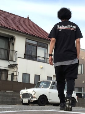 「SISE（シセ）のアイテム（パンツ）」を使った、yst(不定期)さん（メンズ・172cm）の春コーディネート