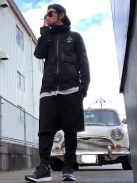 「SISE（シセ）のアイテム（パンツ）」を使った、yst(不定期)さん（メンズ・172cm）の秋コーディネート