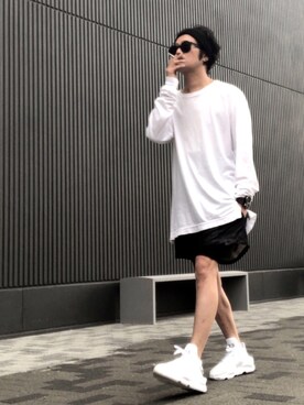 「SISE（シセ）のアイテム（パンツ）」を使った、yst(不定期)さん（メンズ・172cm）の春コーディネート