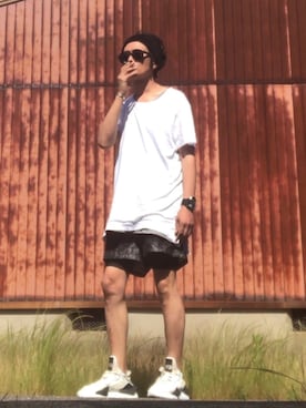 「SISE（シセ）のアイテム（パンツ）」を使った、yst(不定期)さん（メンズ・172cm）の春コーディネート