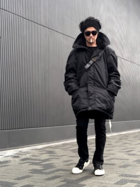 「DOLCE&GABBANA（ドルチェアンドガッバーナ）のアイテム（バッグ）」を使った、yst(不定期)さん（メンズ・172cm）の冬コーディネート