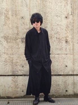 「Yohji Yamamoto POUR HOMME（ヨウジヤマモトプールオム）のアイテム」を使った、yst(不定期)さん（メンズ・172cm）の春コーディネート