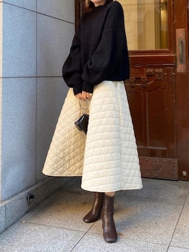 「OSOI（オソイ）のアイテム」を使った、maiさん（レディース・154cm）の冬コーディネート