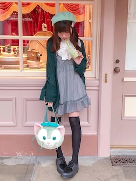 「mercibeaucoup,（メルシーボークー）のアイテム（その他アウター）」を使った、あめさん（レディース・159cm）の冬コーディネート