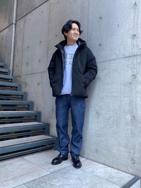 「PRINCE（プリンス）のアイテム」を使った、石塚 諄さん（メンズ・170cm）の冬コーディネート