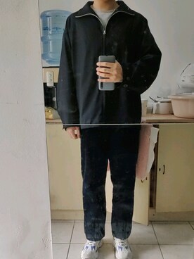 「日系极简」｜「アイテム（その他シューズ）」を使った、五三moniさん（メンズ・175cm）の冬コーディネート