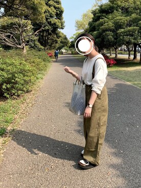 「beautiful people」｜「アイテム（オールインワン・サロペット）」を使った、chachaさん（レディース・156cm）の春コーディネート