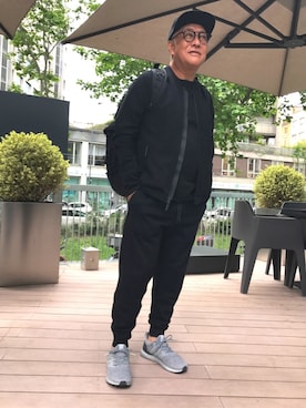 「アイテム（セットアップ）」を使った、近藤　昌さん（メンズ・172cm）の春コーディネート