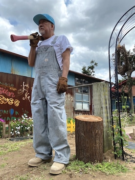 「WR（ダブルアール）のアイテム」を使った、近藤　昌さん（メンズ・172cm）の春コーディネート