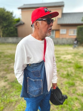 「ALMOST（オルモスト）のアイテム」を使った、近藤　昌さん（メンズ・172cm）の春コーディネート