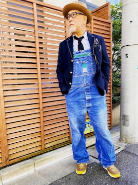 「ALMOST（オルモスト）のアイテム（ジャケット/アウター）」を使った、近藤　昌さん（メンズ・172cm）の秋コーディネート