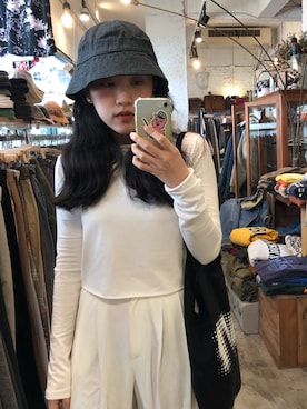 「YMC（ワイエムシー）のアイテム」を使った、Hanさん（レディース・156cm）の春コーディネート