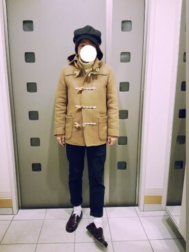 「Right-on（ライトオン）のアイテム（ダッフルコート）」を使った、kakiさん（メンズ・167cm）の冬コーディネート