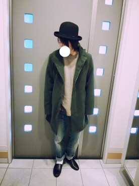 「Right-on（ライトオン）のアイテム（その他アウター）」を使った、kakiさん（メンズ・167cm）の冬コーディネート