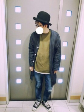 「WHITE LINE（ホワイトライン）のアイテム（ジャケット/アウター）」を使った、kakiさん（メンズ・167cm）の春コーディネート