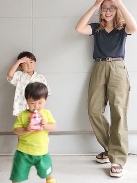 「5歳」｜「アイテム（その他トップス）」を使った、カジマリさん（レディース・162cm）の夏コーディネート