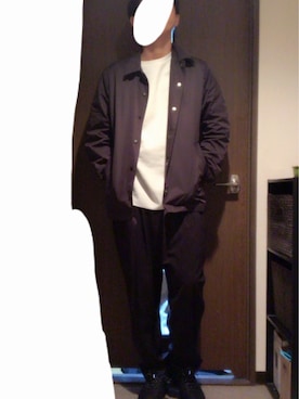 「JOHN LAWRENCE SULLIVAN（ジョンローレンスサリバン）のアイテム（ダウンジャケット/コート）」を使った、Hiroさん（メンズ・170cm）の冬コーディネート