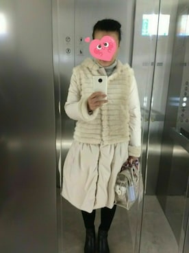 「TOCCA（トッカ）のアイテム（ジャケット/アウター）」を使った、gloriagfさん（レディース・164cm）の冬コーディネート