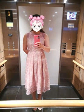 「アイテム（ドレス、ピンク系）」を使った、gloriagfさん（レディース・164cm）の夏コーディネート