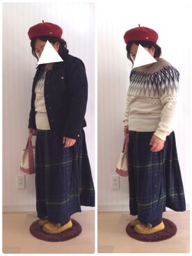 「numph（ニンフ）のアイテム」を使った、はななさん（レディース・150cm）の冬コーディネート