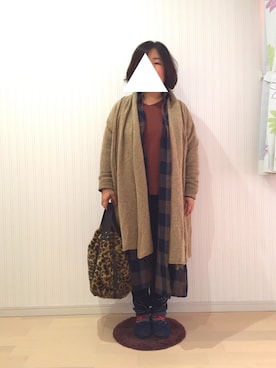 「numph（ニンフ）のアイテム」を使った、はななさん（レディース・150cm）の冬コーディネート