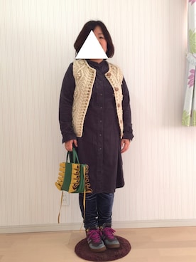 「numph（ニンフ）のアイテム」を使った、はななさん（レディース・150cm）の冬コーディネート