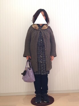 「Jocomomola（ホコモモラ）のアイテム（トップス）」を使った、はななさん（レディース・150cm）の春コーディネート