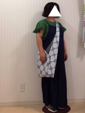 「べっ甲」｜「アイテム（オールインワン・サロペット）」を使った、はななさん（レディース・150cm）の夏コーディネート