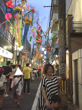 「Si-Si-Si（スースースー）のアイテム」を使った、はななさん（レディース・150cm）の夏コーディネート