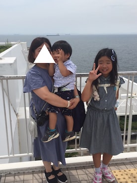 「Si-Si-Si（スースースー）のアイテム」を使った、はななさん（レディース・150cm）の夏コーディネート