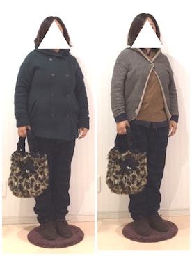 「mao made（マオメイド）のアイテム（ジャケット/アウター）」を使った、はななさん（レディース・150cm）の秋コーディネート