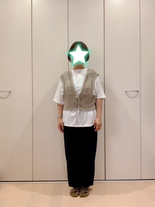 はなな しまむらのベストを使ったコーディネート Wear