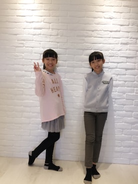 「アイテム（スカート）」を使った、D&Iさん（キッズ・120cm）の冬コーディネート