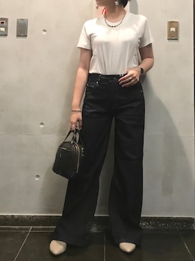 「CLEDRAN（クレドラン）のアイテム」を使った、angyさん（レディース・156cm）の夏コーディネート