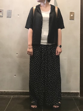 「CLEDRAN（クレドラン）のアイテム」を使った、angyさん（レディース・156cm）の夏コーディネート