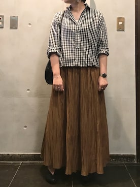 「yangany（ヤンガニー）のアイテム」を使った、angyさん（レディース・156cm）の夏コーディネート