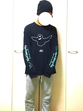 「430（フォーサーティ）のアイテム（トップス）」を使った、ゆさん（メンズ・172cm）の冬コーディネート