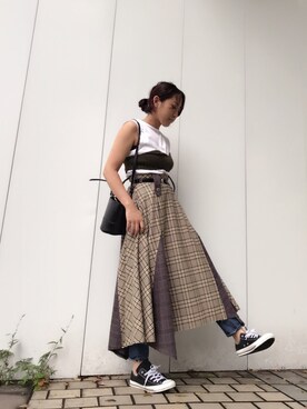 「STUDIOUS HIGH」｜テラダアイリさん（レディース・163cm）の秋コーディネート