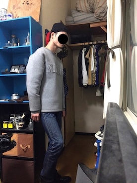 「alexanderwang（アレキサンダーワン）のアイテム（スウェット）」を使った、MM.Hさん（メンズ・173cm）の冬コーディネート