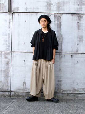「SASQUATCHfabrix.（サスクワァッチファブリックス）のアイテム」を使った、MANYさん（メンズ・175cm）の夏コーディネート