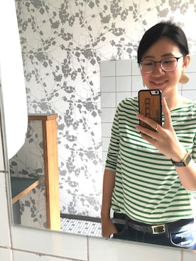 「COS（コス）のアイテム（アクセサリー）」を使った、May Leeさん（レディース・165cm）の夏コーディネート